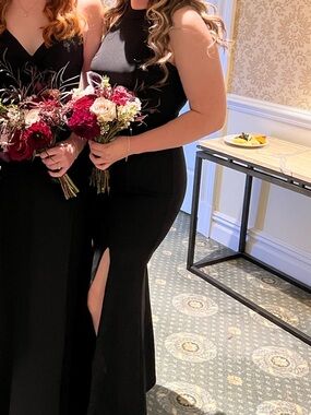 Black Halter Gown